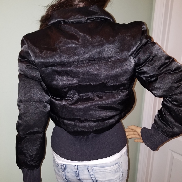 *SOLD* EXPRESS Women’s Down Puffer Jacket Black - Picture 3 of 8